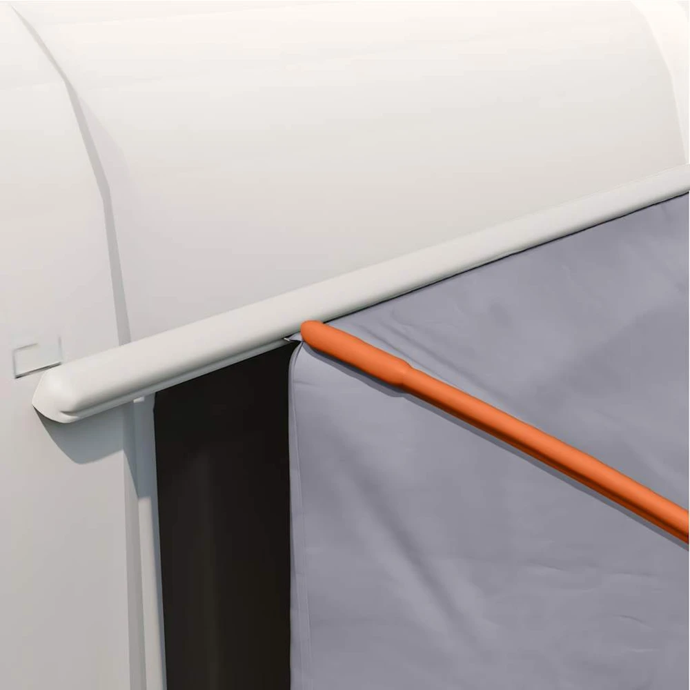 Bagažinės palapinė Pilka ir oranžinė 194 x 180 x 210 cm tafta