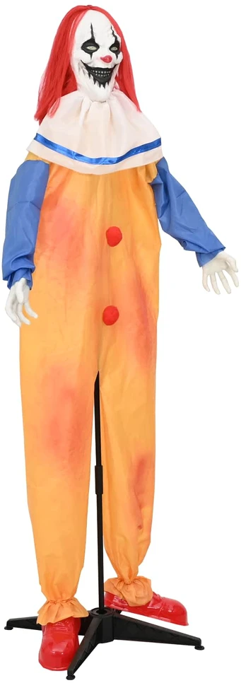 Baisus Helovino klounas SPOOKA Geltona ir mėlyna 126,5 x 180 cm