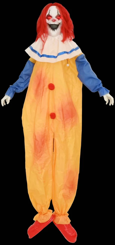Baisus Helovino klounas SPOOKA Geltona ir mėlyna 126,5 x 180 cm