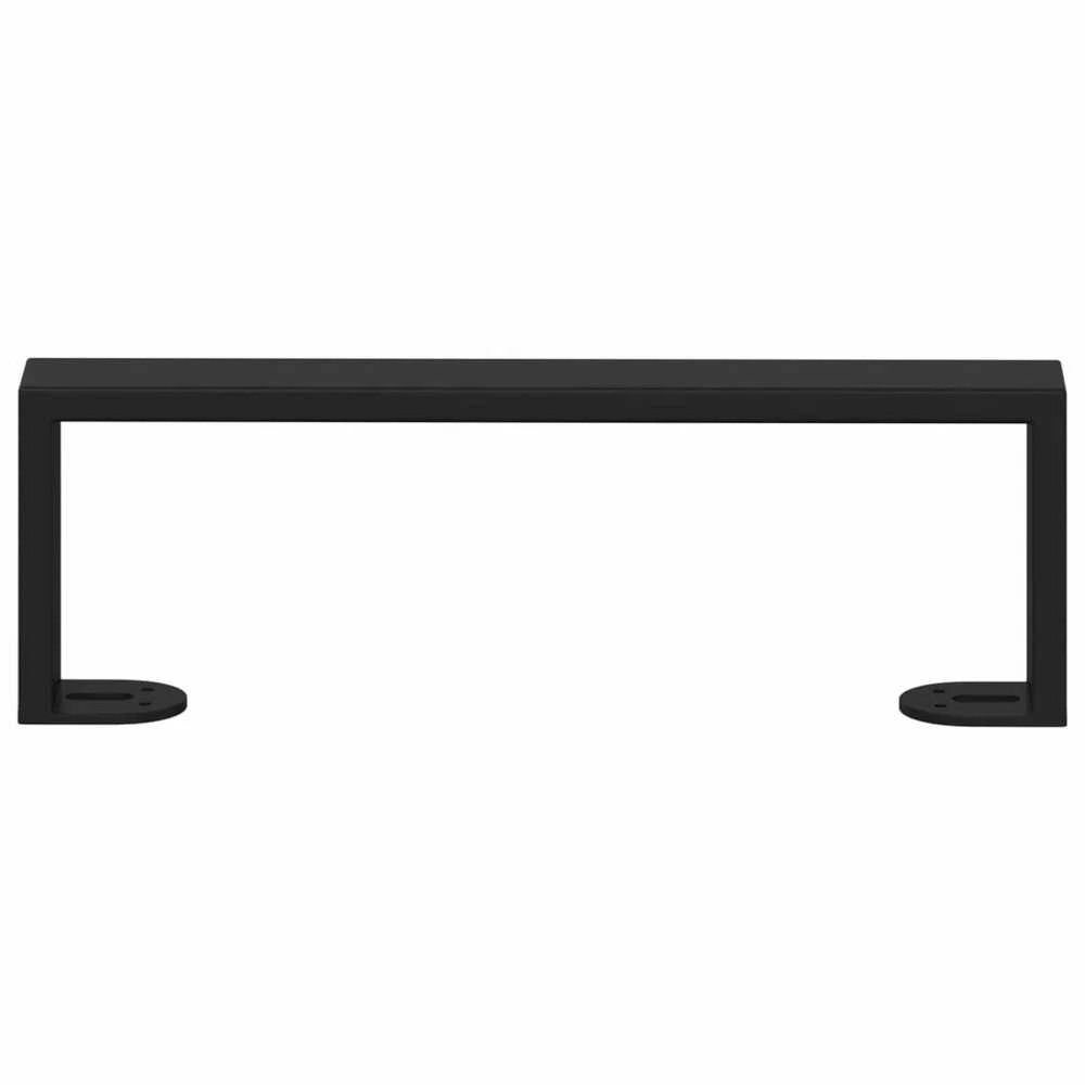 Baldų kojelės 12 vnt. Juoda 311 x 40,5 x 100 mm Geležis