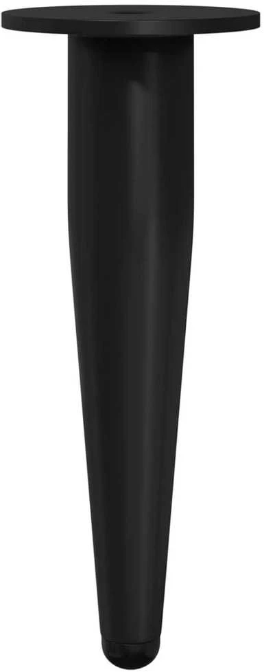 Baldų kojelės 12 vnt. Juoda Ø 40 x 98 mm Geležis