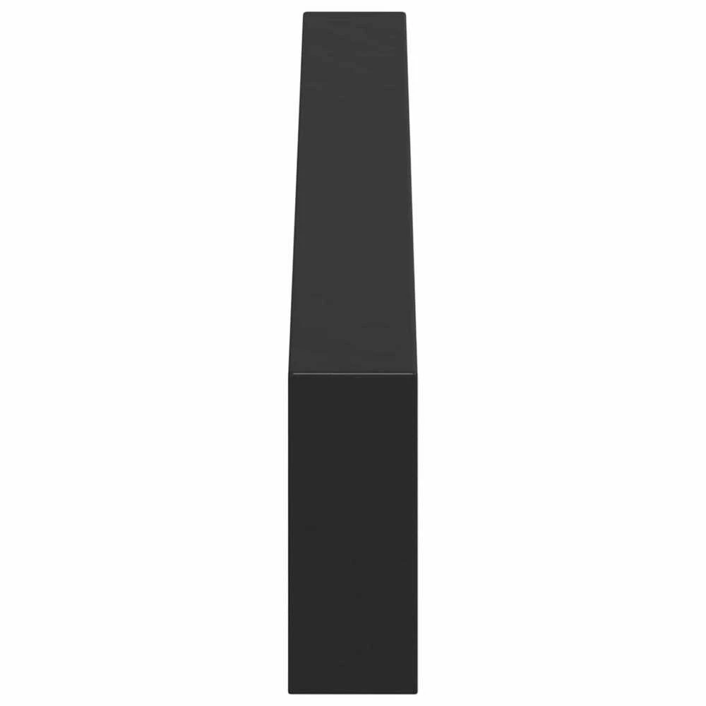 Baldų kojelės 12 vnt. Juoda 481 x 40,5 x 100 mm Geležis