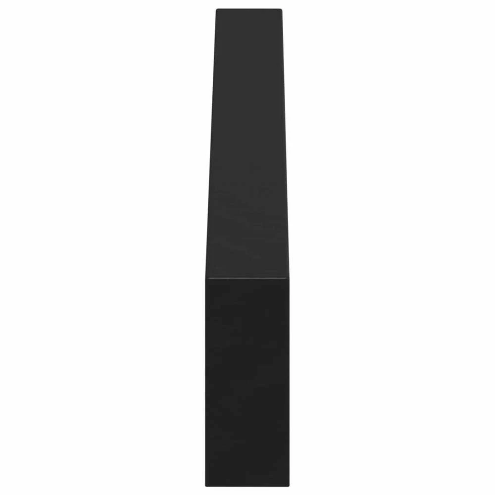 Baldų kojelės 12 vnt. Juoda 546 x 40,5 x 100 mm Geležis