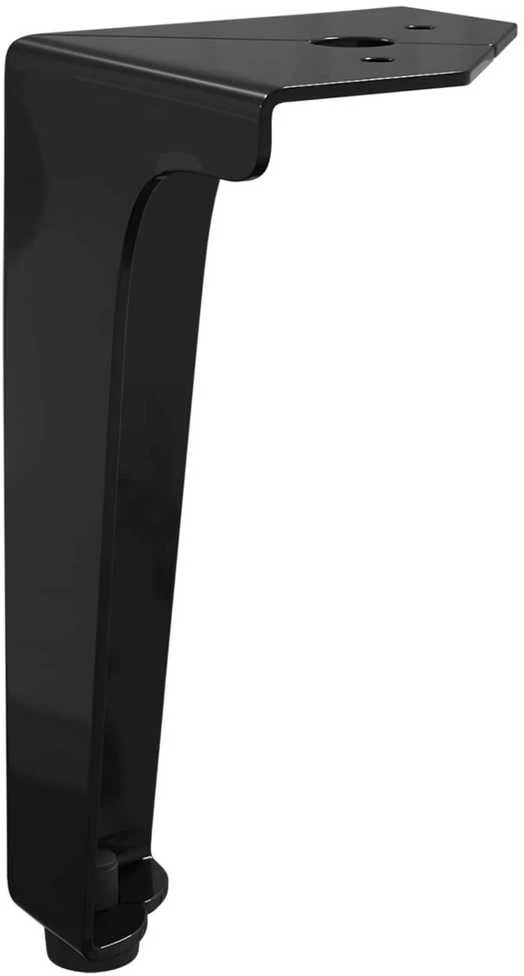 Baldų kojelės 12 vnt. Juoda 54,1 x 54,1 x 100 mm Geležis