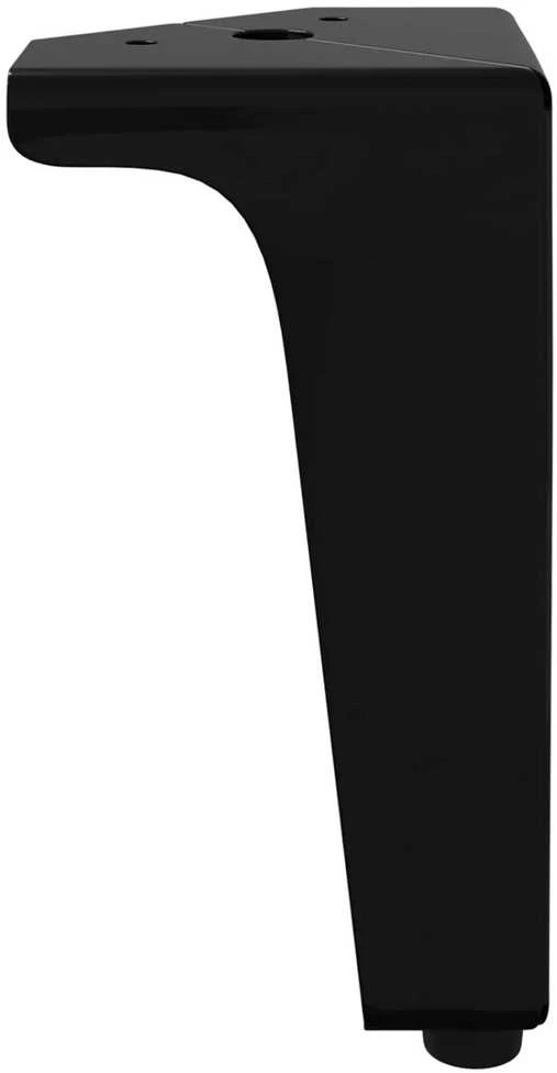 Baldų kojelės 12 vnt. Juoda 54,1 x 54,1 x 100 mm Geležis