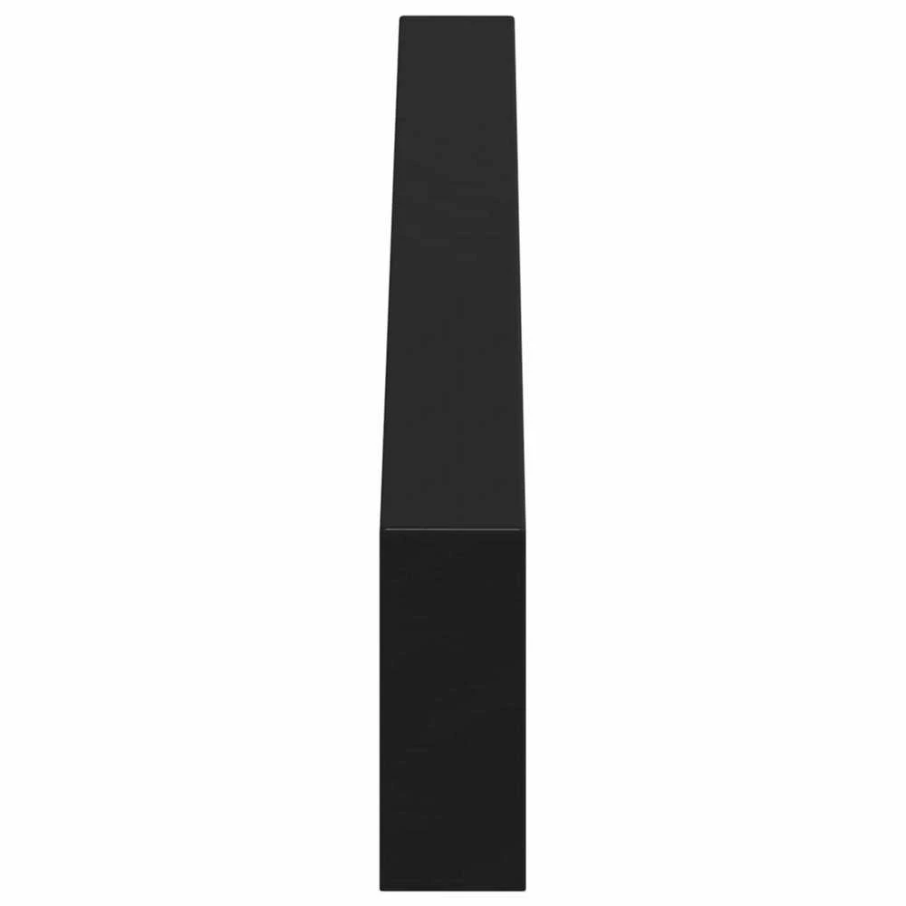 Baldų kojelės 12 vnt. Juoda 596 x 40,5 x 100 mm Geležis