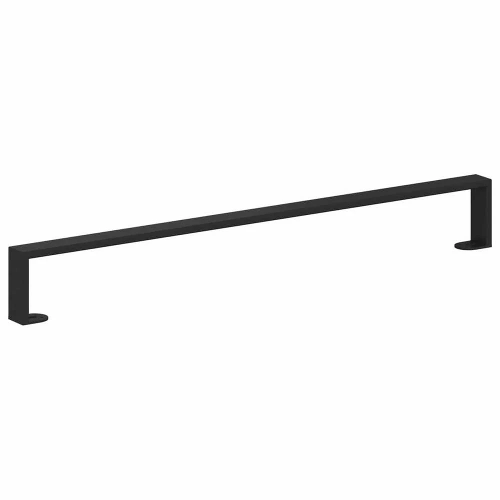 Baldų kojelės 12 vnt. Juoda 796 x 40,5 x 100 mm Geležis