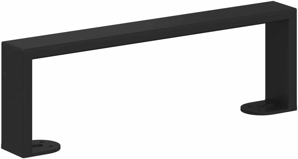 Baldų kojelės 12 vnt. Juoda 311 x 40,5 x 100 mm Geležis