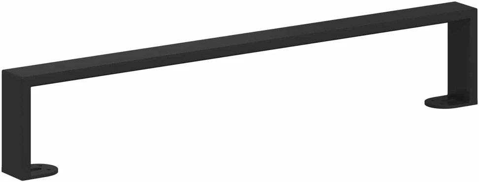 Baldų kojelės 12 vnt. Juoda 546 x 40,5 x 100 mm Geležis