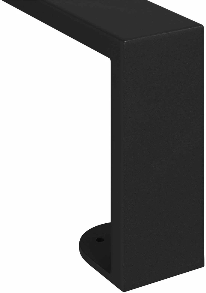 Baldų kojelės 12 vnt. Juoda 796 x 40,5 x 100 mm Geležis