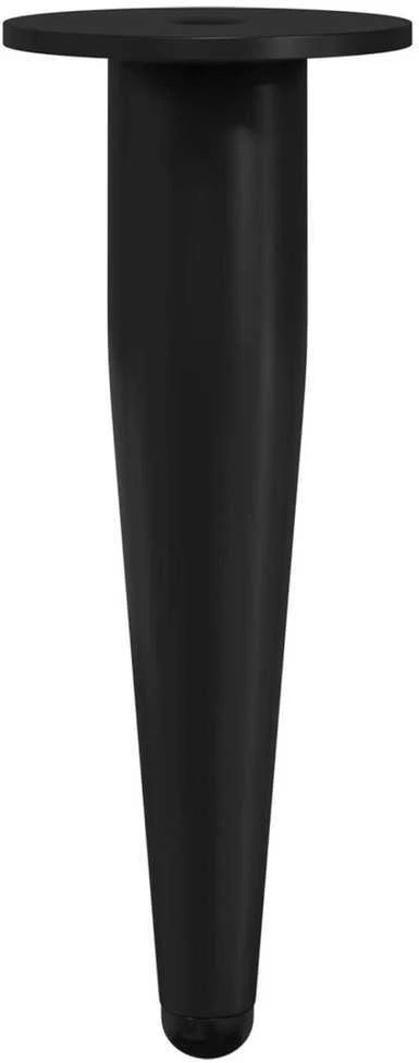 Baldų kojelės 2 vnt. Juoda Ø 40 x 98 mm Geležis