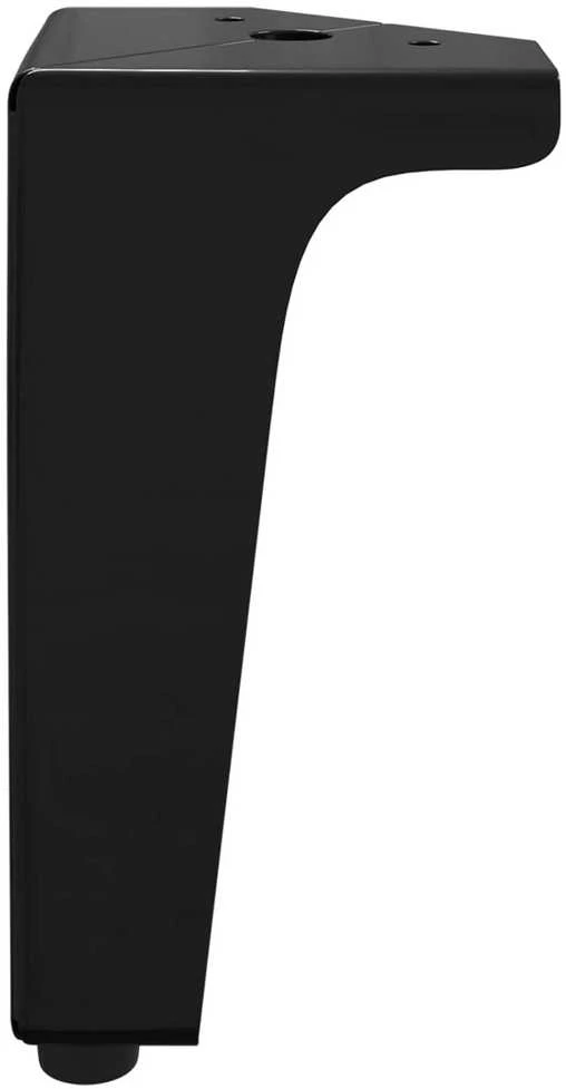 Baldų kojelės 2 vnt. Juoda 54,1 x 54,1 x 100 mm Geležis