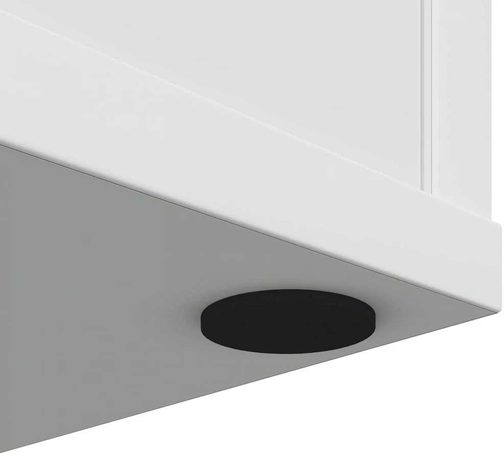 Baldų kojų pagalvėlės 2 vnt. Juoda Ø 30 x 2 mm EVA