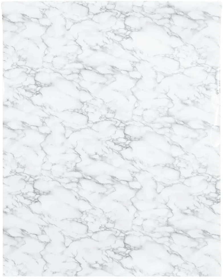 Baldų lipdukai, marmuro balti, 90x500cm, PVC, lipnūs, matiniai