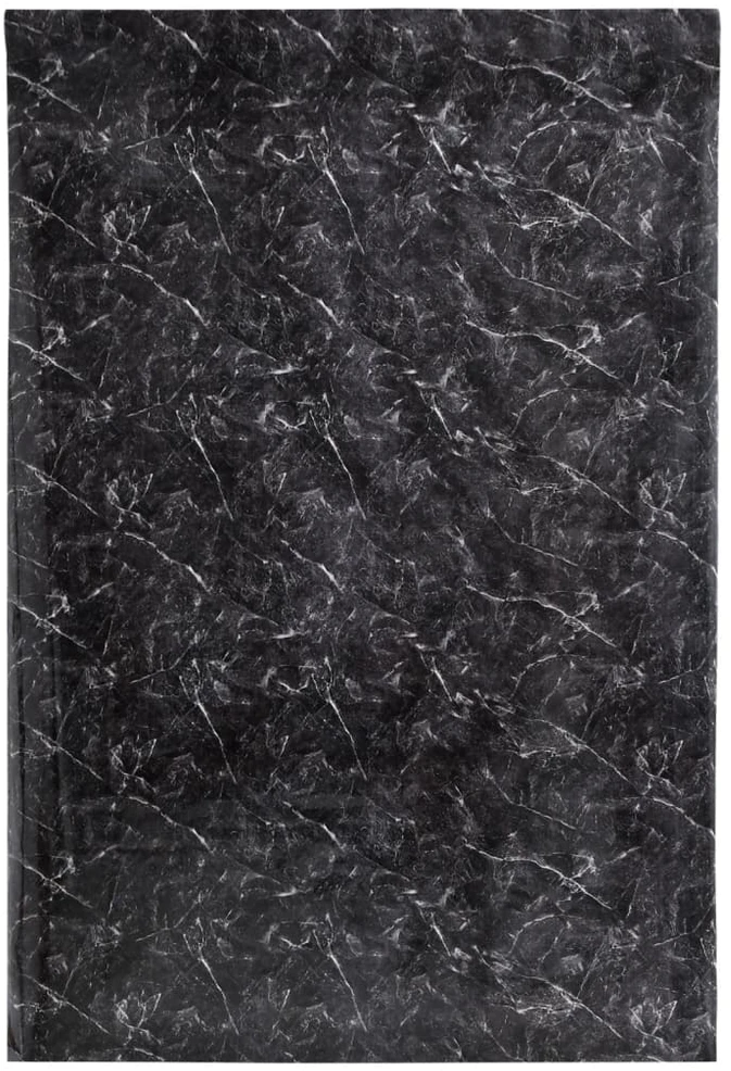 Baldų lipdukai, marmuro juodi, 90x500cm, PVC, lipnūs