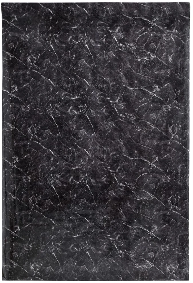 Baldų lipdukai, marmuro juodi, 90x500cm, PVC, lipnūs