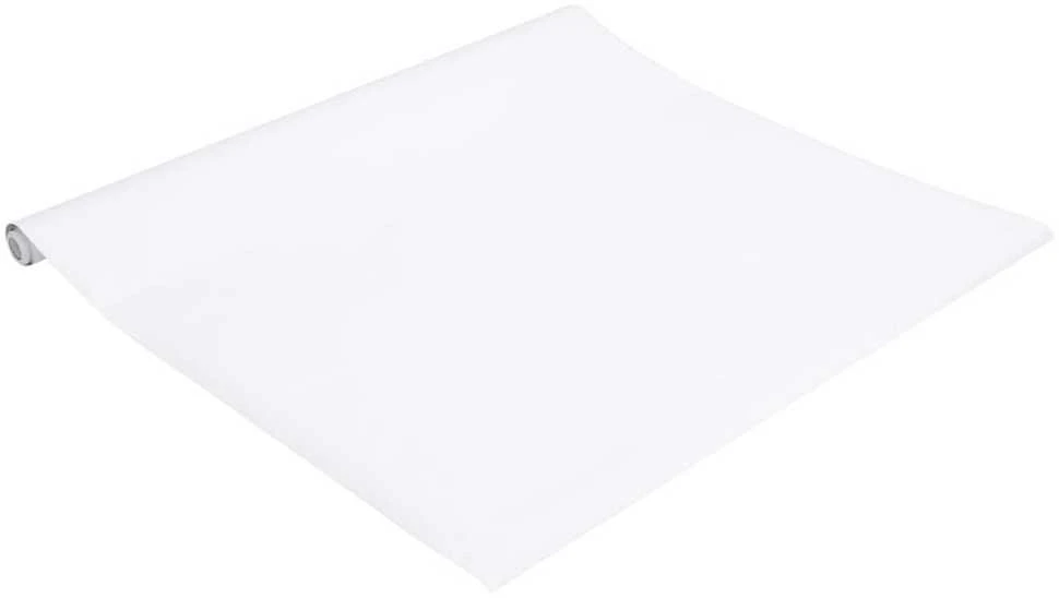 Baldų lipdukas, lipnus, matinės baltos spalvos, 90x500 cm, PVC