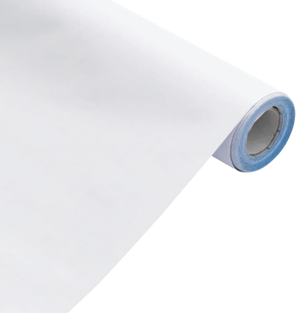 Baldų lipdukas, lipnus, matinės baltos spalvos, 90x500 cm, PVC