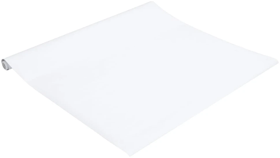 Baldų lipdukas, lipnus, matinės baltos spalvos, 90x500 cm, PVC