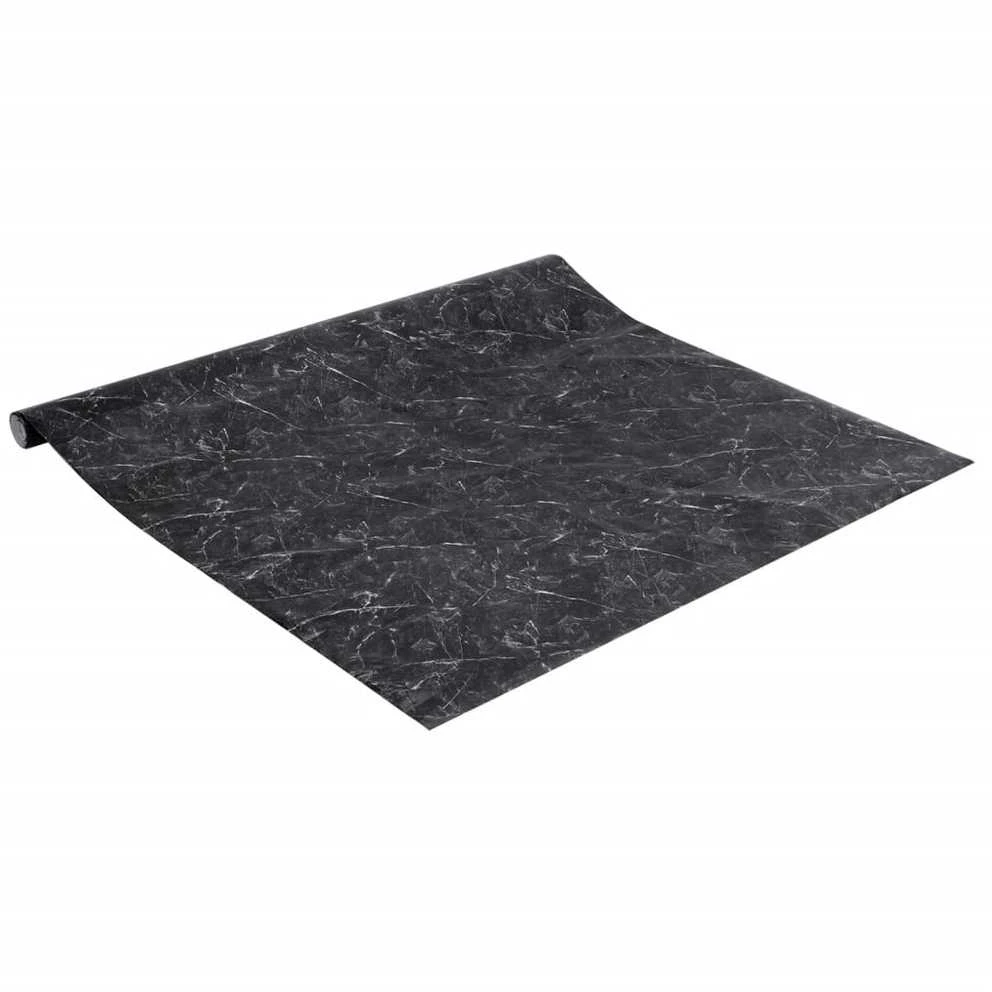 Baldų lipdukas, marmuro juodas, 90x500cm, PVC, lipnus