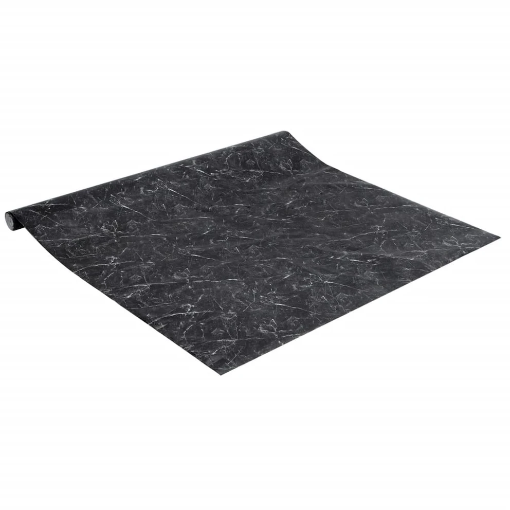 Baldų lipdukas, marmuro juodas, 90x500cm, PVC, lipnus