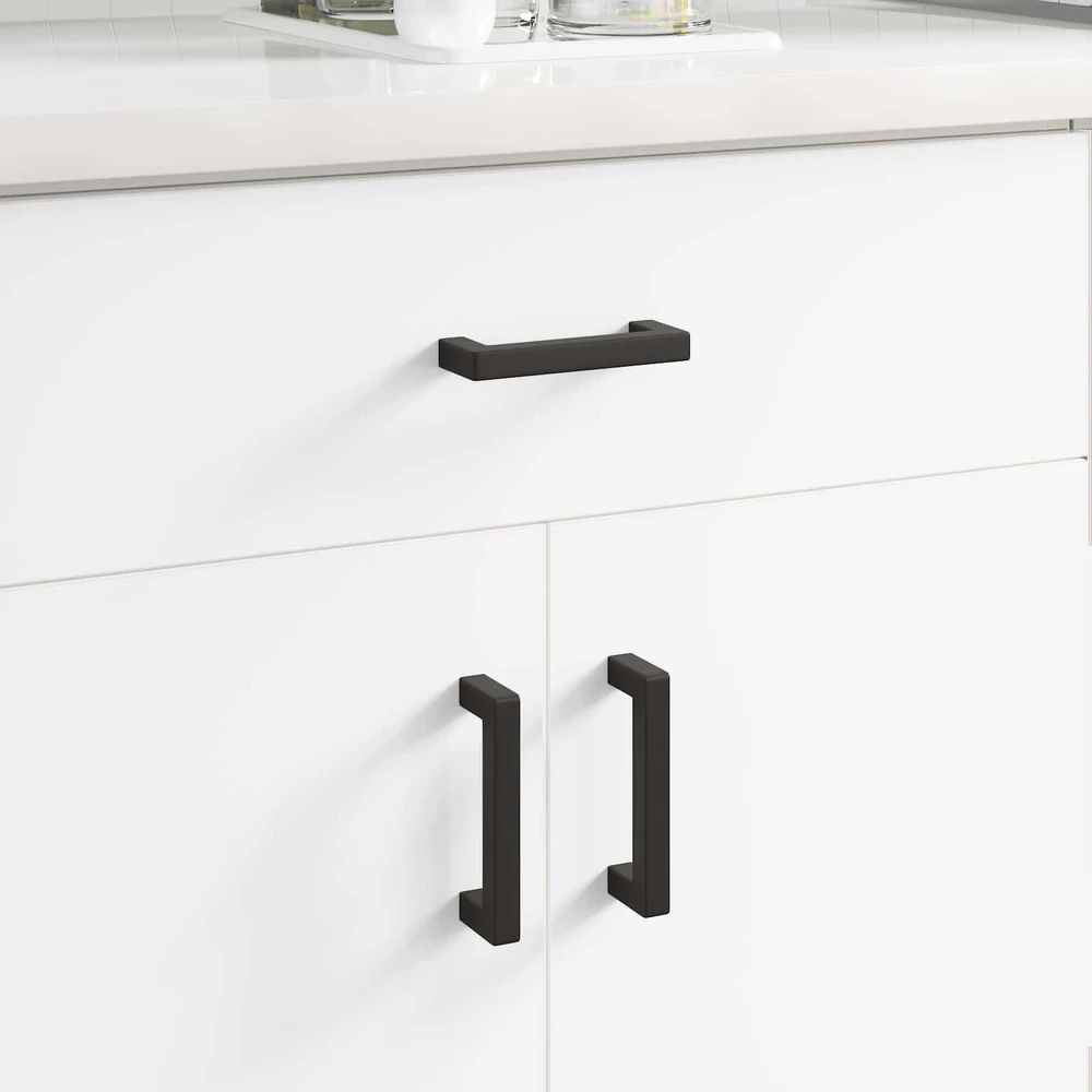 Baldų rankena 530 vnt. Juodas 105 x 12 x 36 mm Geležis