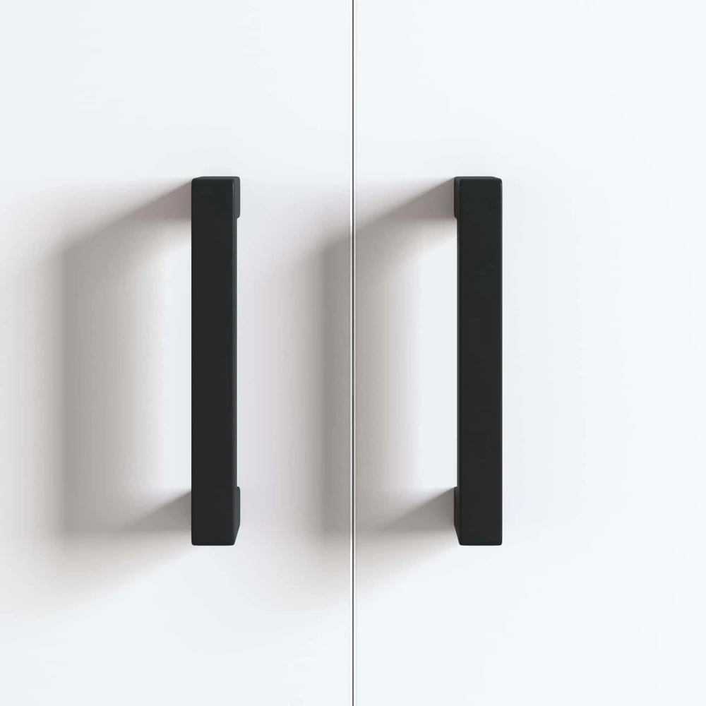 Baldų rankena 530 vnt. Juodas 105 x 12 x 36 mm Geležis