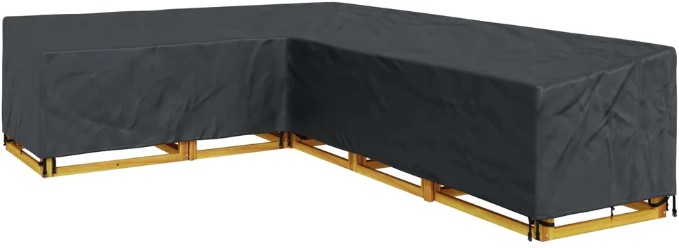 Baldų uždangalas 355 x 275 x 80 cm 210D Oksfordo audinys Juodas