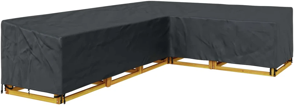 Baldų uždangalas 355 x 275 x 80 cm 420D Oksfordo audinys Juodas
