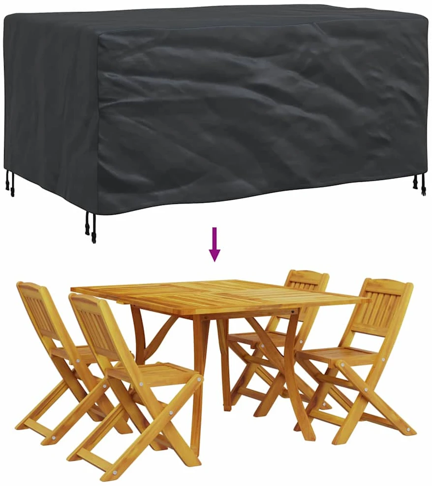 Baldų uždangalas Paprastas Juoda 172 x 113 x 73 cm 600D
