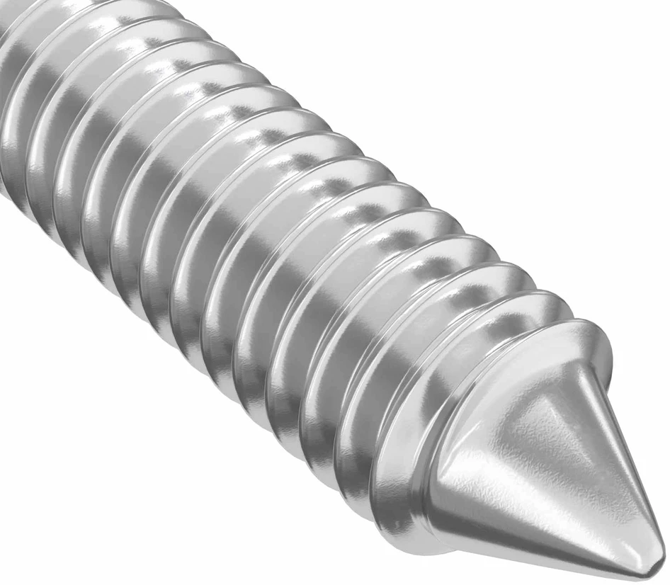 Baldų varžtai 2 vnt. Sidabro M6 x 100 mm Plienas