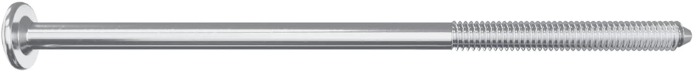 Baldų varžtai 2 vnt. Sidabro M6 x 120 mm Plienas