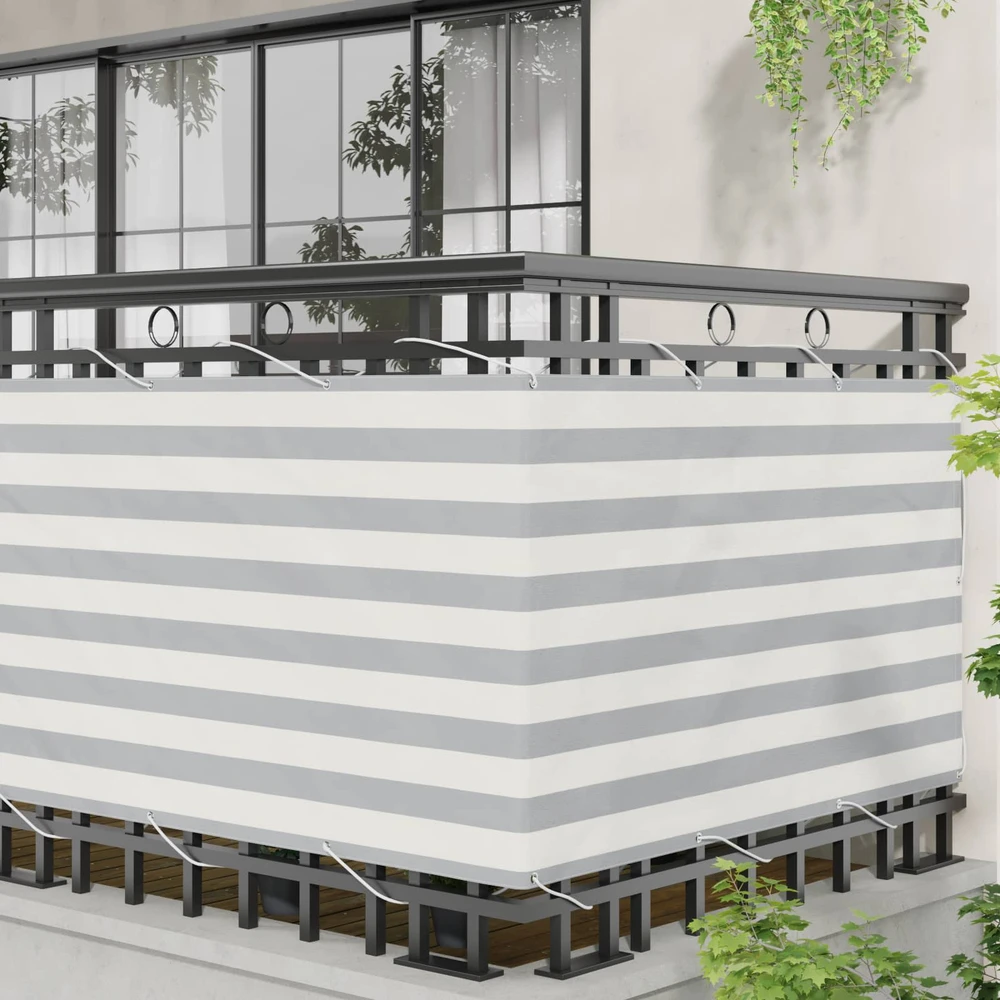 Balkono uždanga 100 x 400 cm Oksfordo audinys Stačiakampio