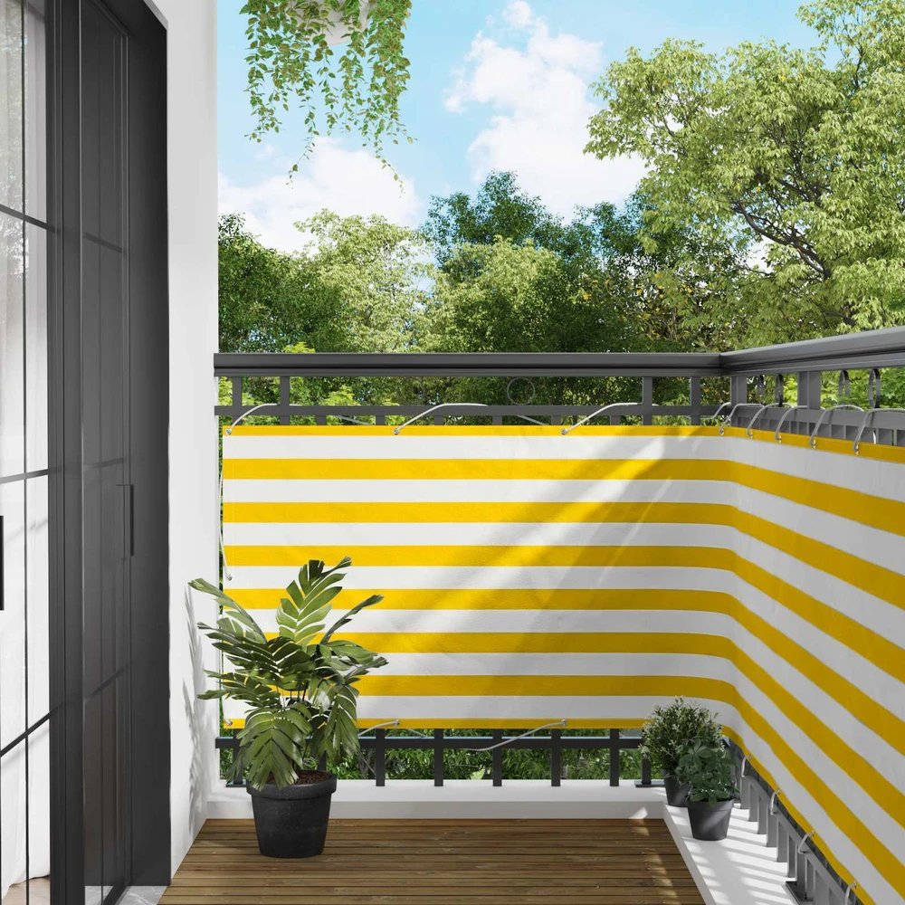 Balkono uždanga 100 x 500 cm Oksfordo audinys Stačiakampio