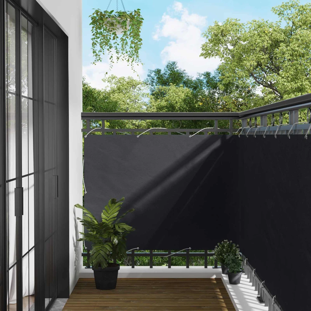 Balkono uždanga 110 x 600 cm Oksfordo audinys Stačiakampio