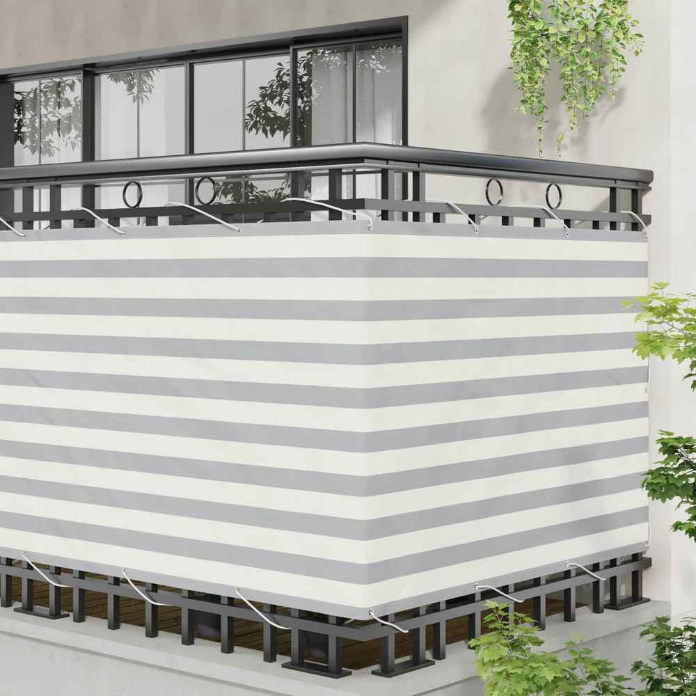 Balkono uždanga 120 x 600 cm Oksfordo audinys Stačiakampio