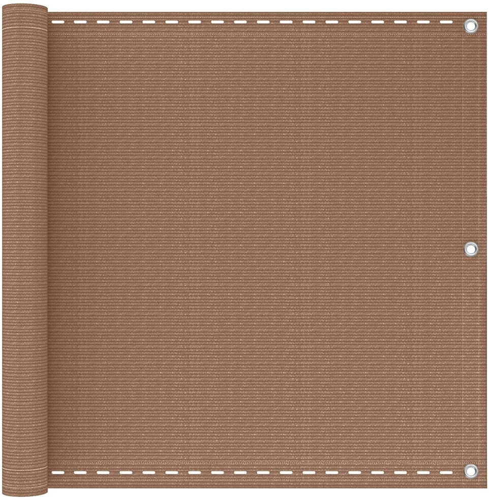 Balkono uždanga 75 x 1000 cm HDPE ir aliuminis Stačiakampio
