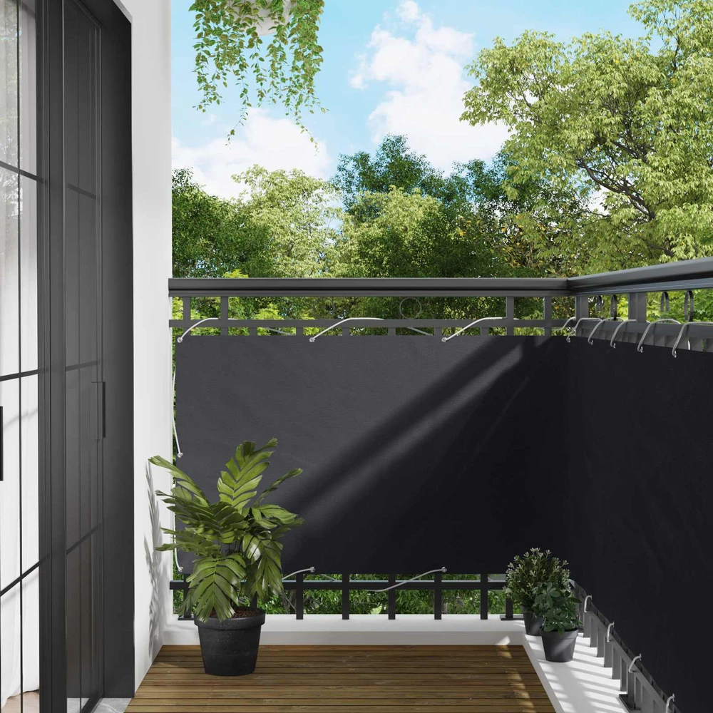 Balkono uždanga 90 x 200 cm Oksfordo audinys Stačiakampio