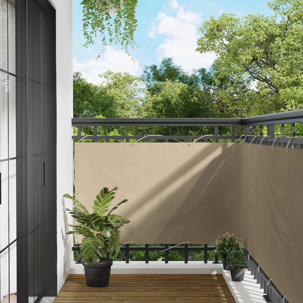 Balkono uždanga 90 x 200 cm PU dengtas oksfordas alu