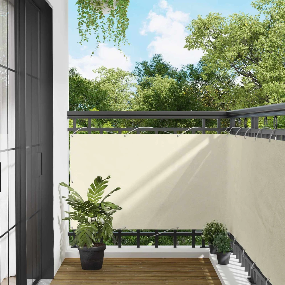 Balkono uždanga 90 x 200 cm PU dengtas oksfordas alu