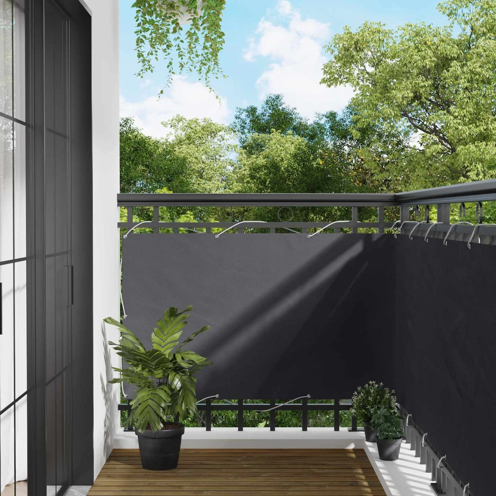 Balkono uždanga 90 x 200 cm PU dengtas oksfordas alu