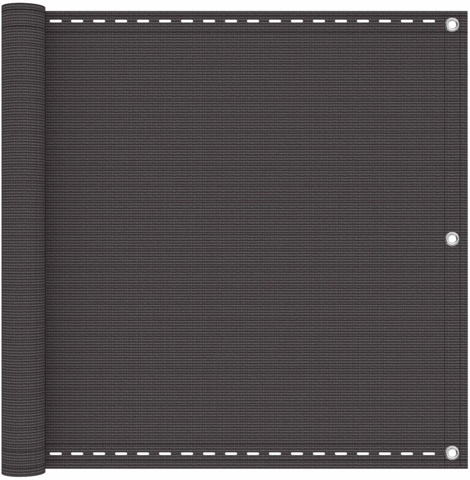 Balkono uždanga Antracito 90 x 700 cm HDPE ir aliuminis