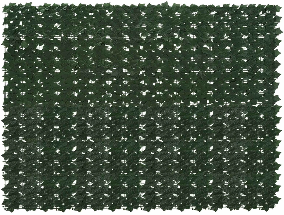 Balkono uždanga su lapais Tamsiai žalia 200 x 150 cm