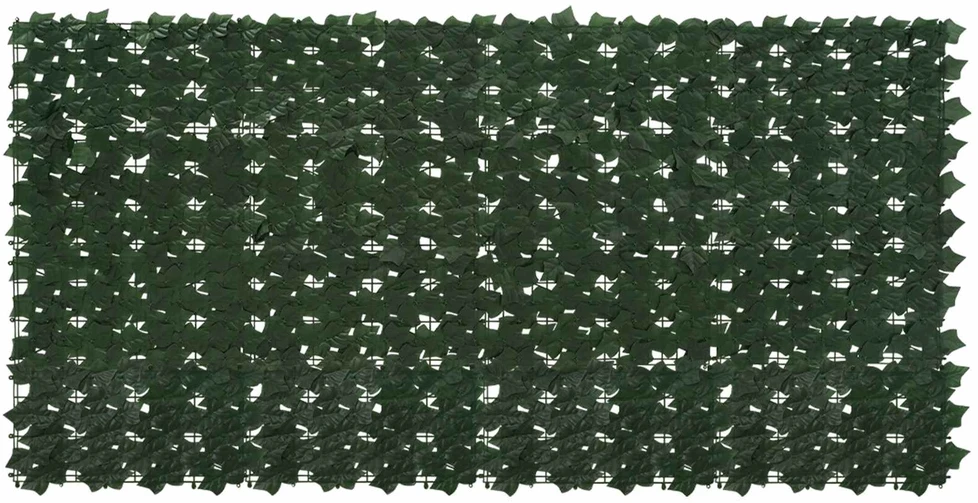 Balkono uždanga su lapais Tamsiai žalia 200 x 100 cm