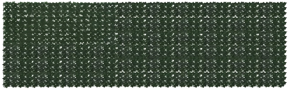 Balkono uždanga su lapais Tamsiai žalia 500 x 150 cm
