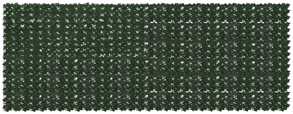 Balkono uždanga su lapais Tamsiai žalia 400 x 150 cm