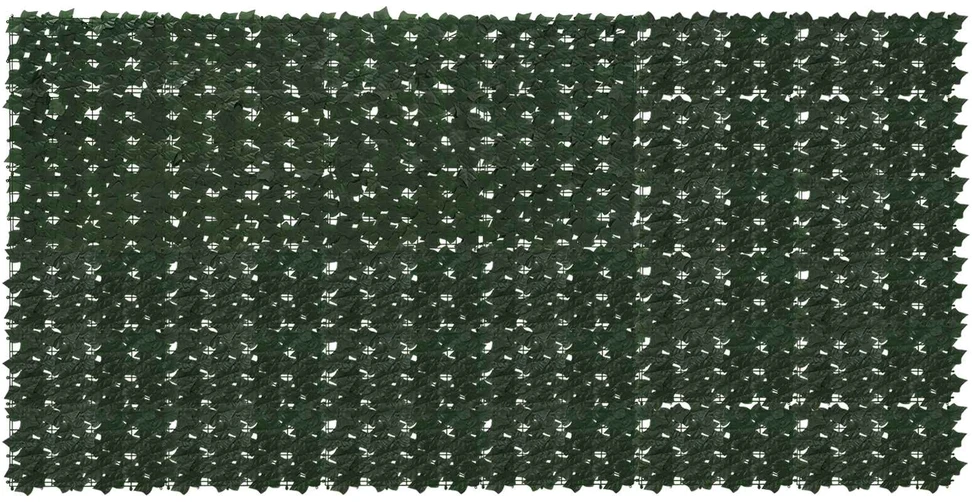 Balkono uždanga su lapais Tamsiai žalia 300 x 150 cm