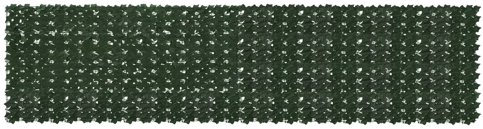 Balkono uždanga su lapais Tamsiai žalia 400 x 100 cm