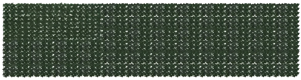 Balkono uždanga su lapais Tamsiai žalia 600 x 150 cm