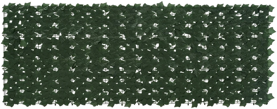 Balkono uždanga su lapais Tamsiai žalia 200 x 75 cm